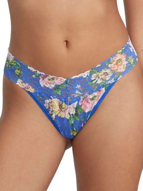 Signature Lace Original Rise Printed Thong Product Image