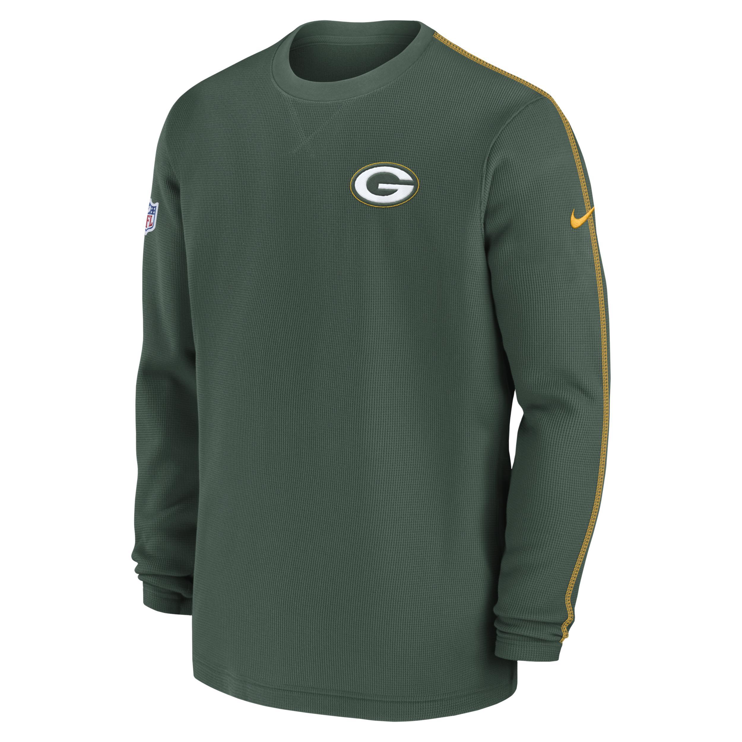 Green Bay Packers Sideline Coach Mens Nike Mens NFL Long-Sleeve Top Product Image