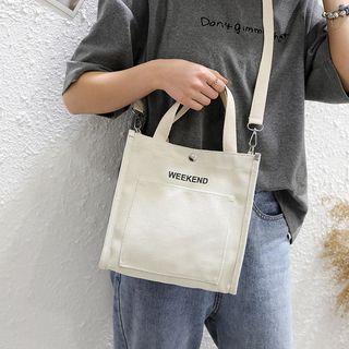 Lettering Canvas Tote Bag product image