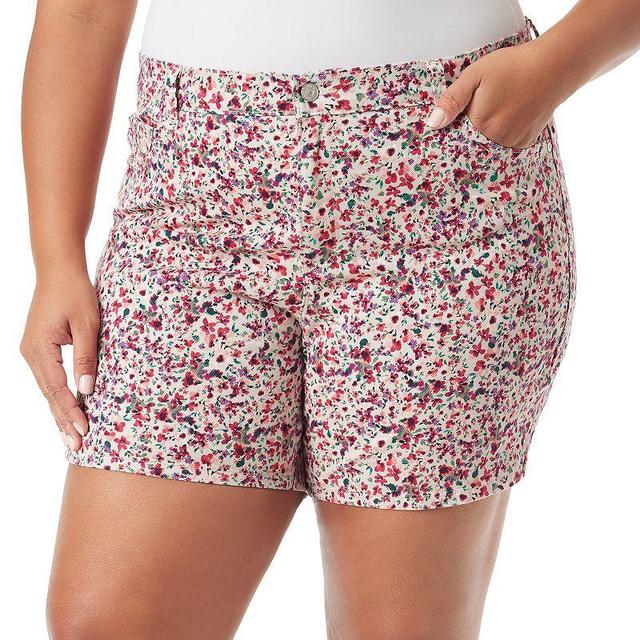 Plus Size Gloria Vanderbilt Amanda Shorts, Womens Product Image