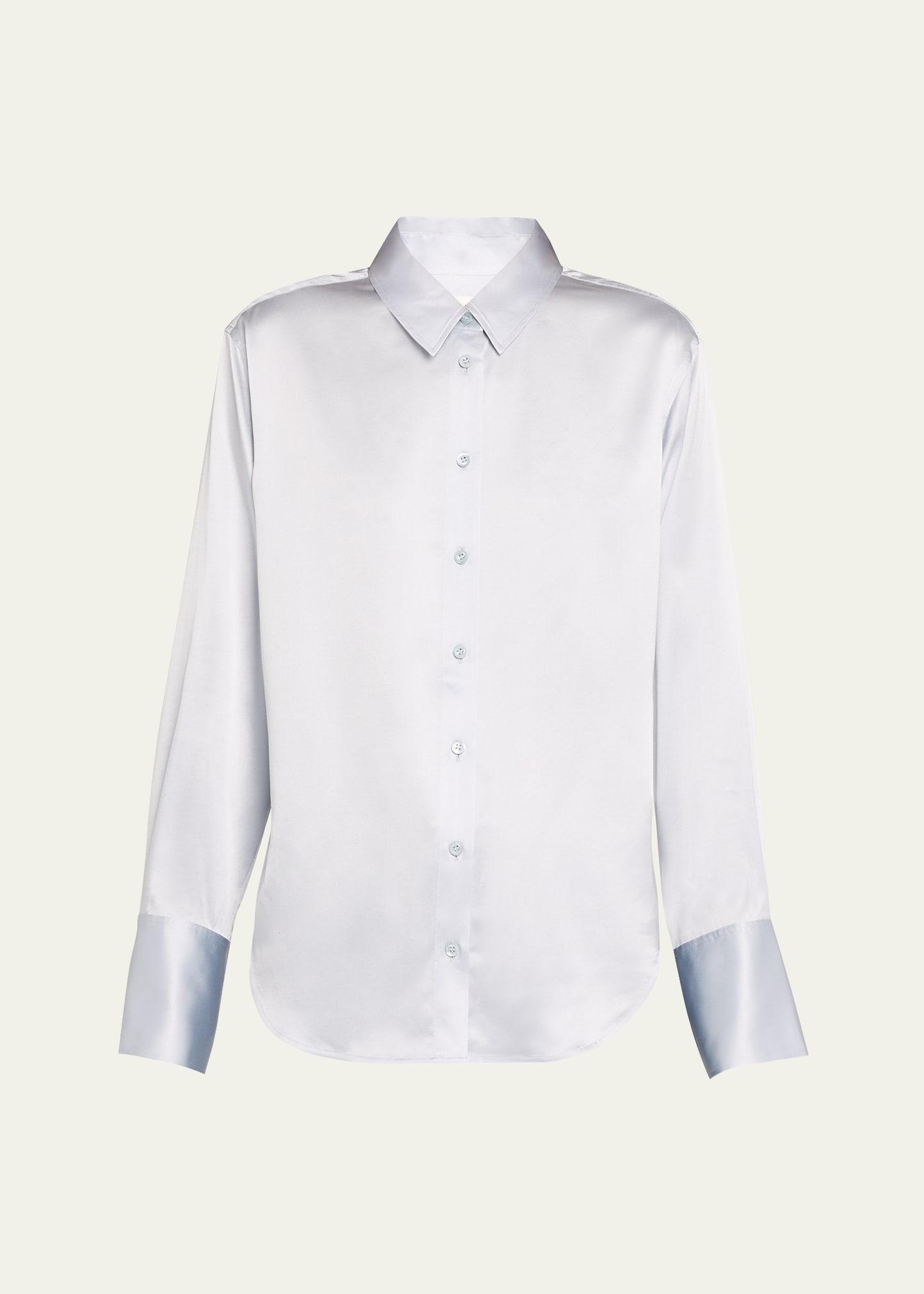 Womens The Standard Silk Button-Up Shirt Product Image