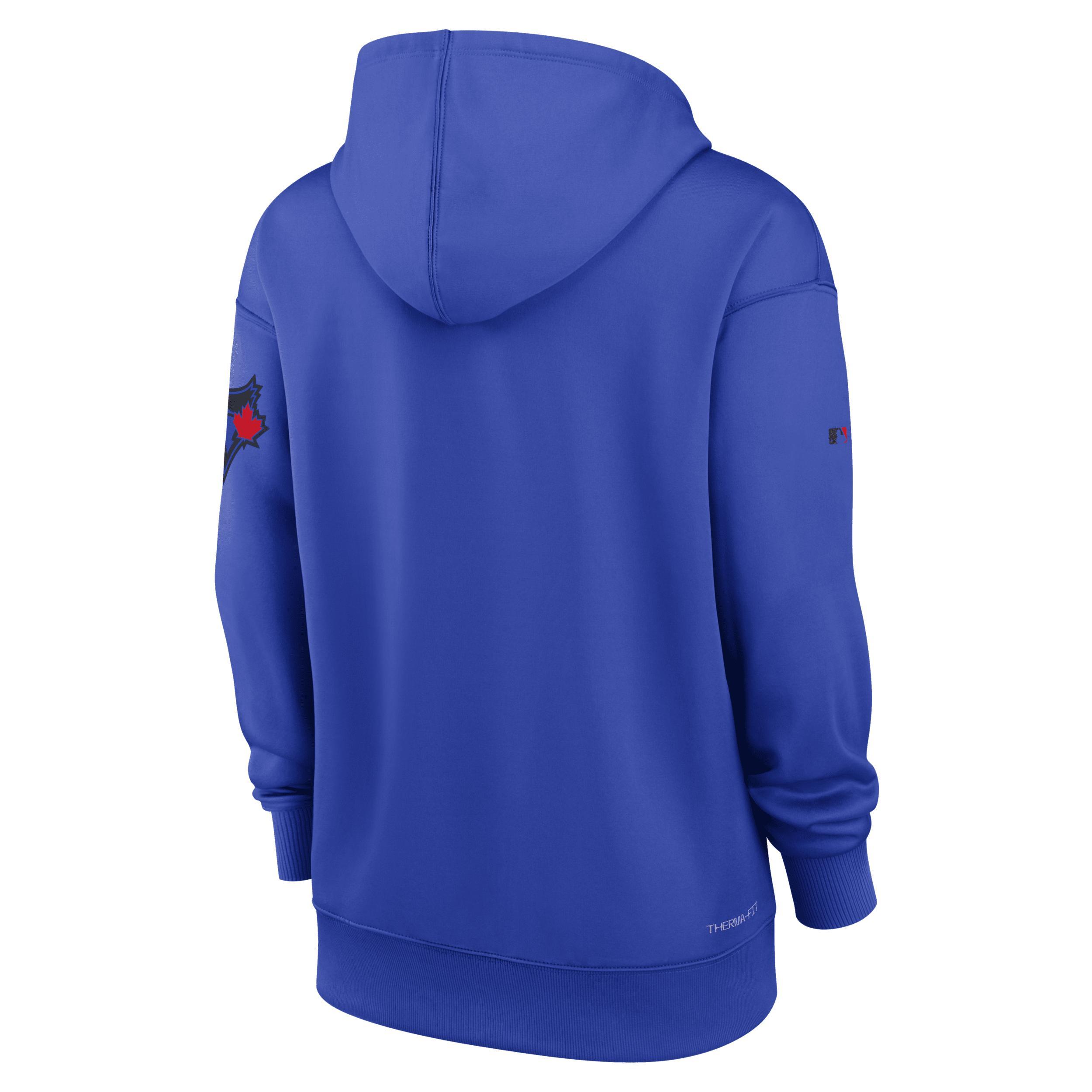 Seattle Mariners Authentic Collection City Connect Practice Nike Women's Dri-FIT MLB Pullover Hoodie Product Image