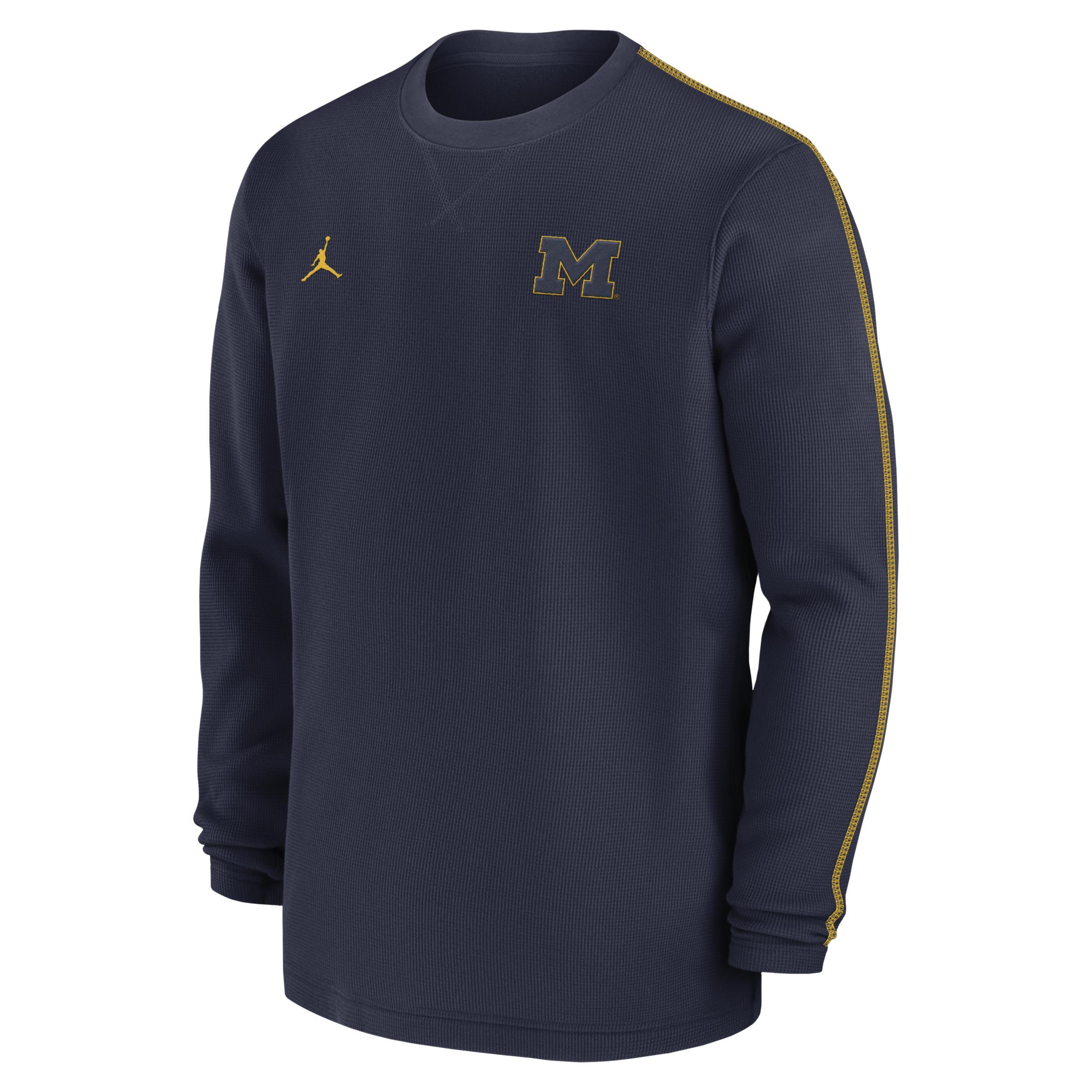 Mens Michigan Wolverines Sideline Coach Jordan College Long-Sleeve Top Product Image