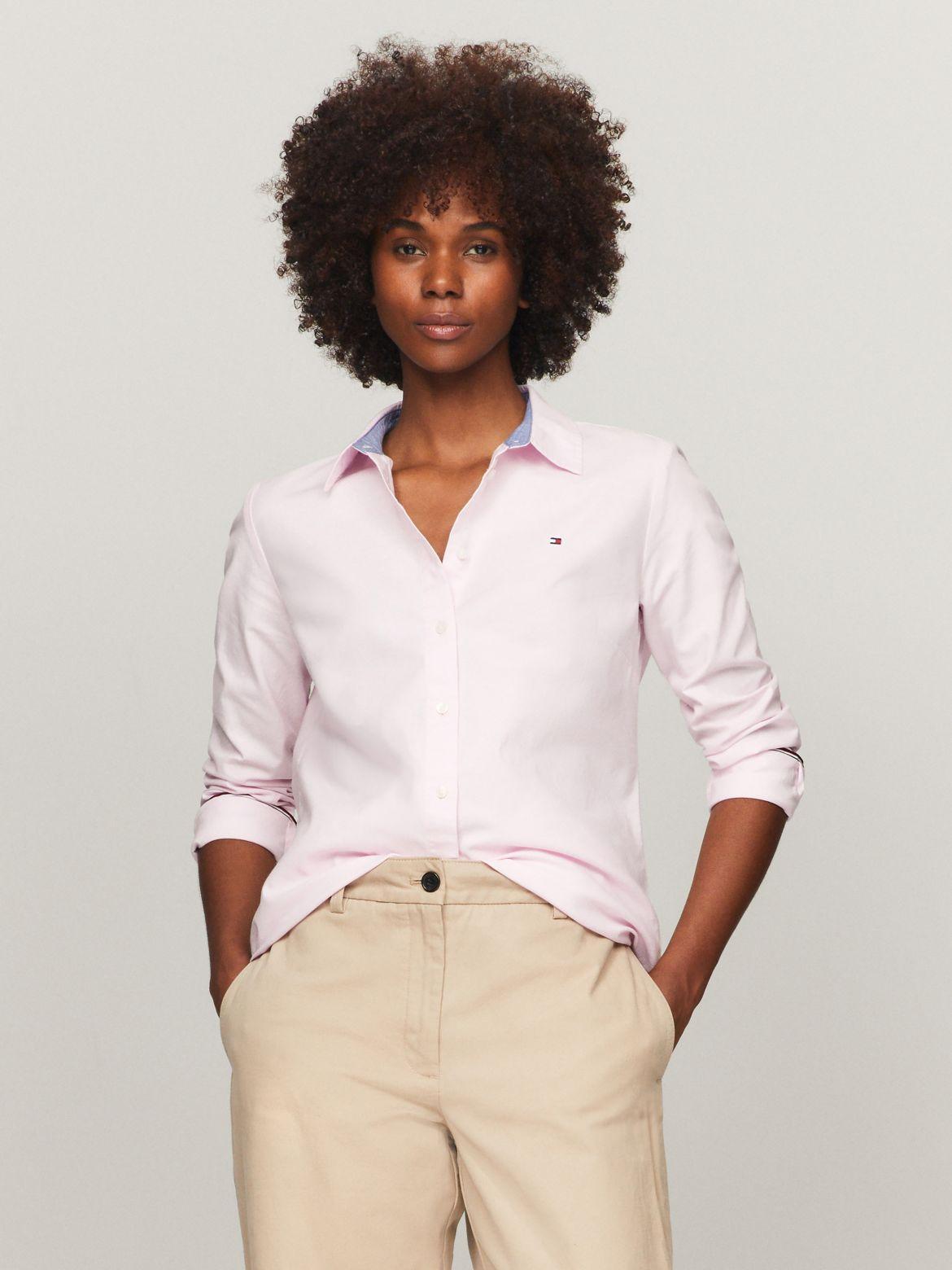 Tommy Hilfiger Women's Regular Fit Stretch Oxford Shirt Product Image