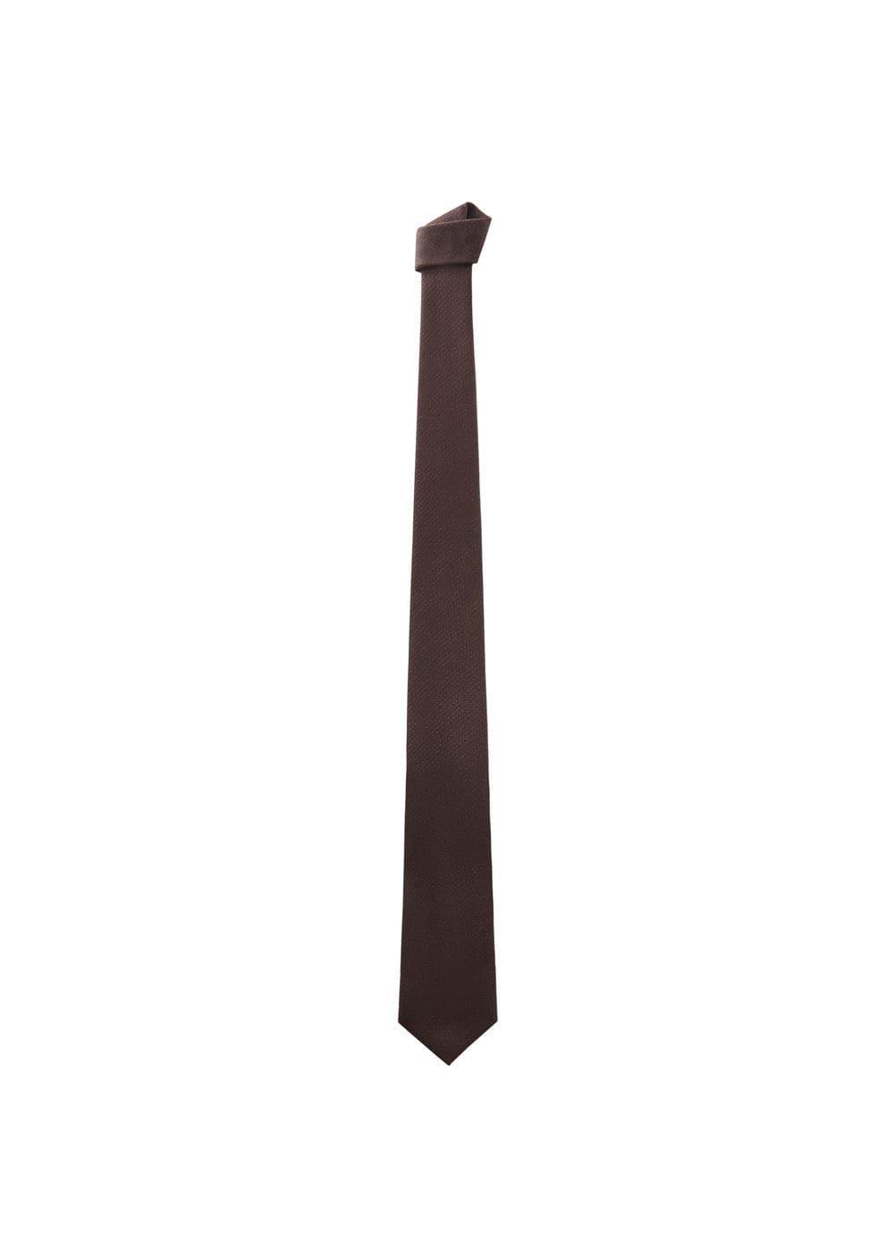 MANGO MAN - Structured cotton tie - One size - Men Product Image