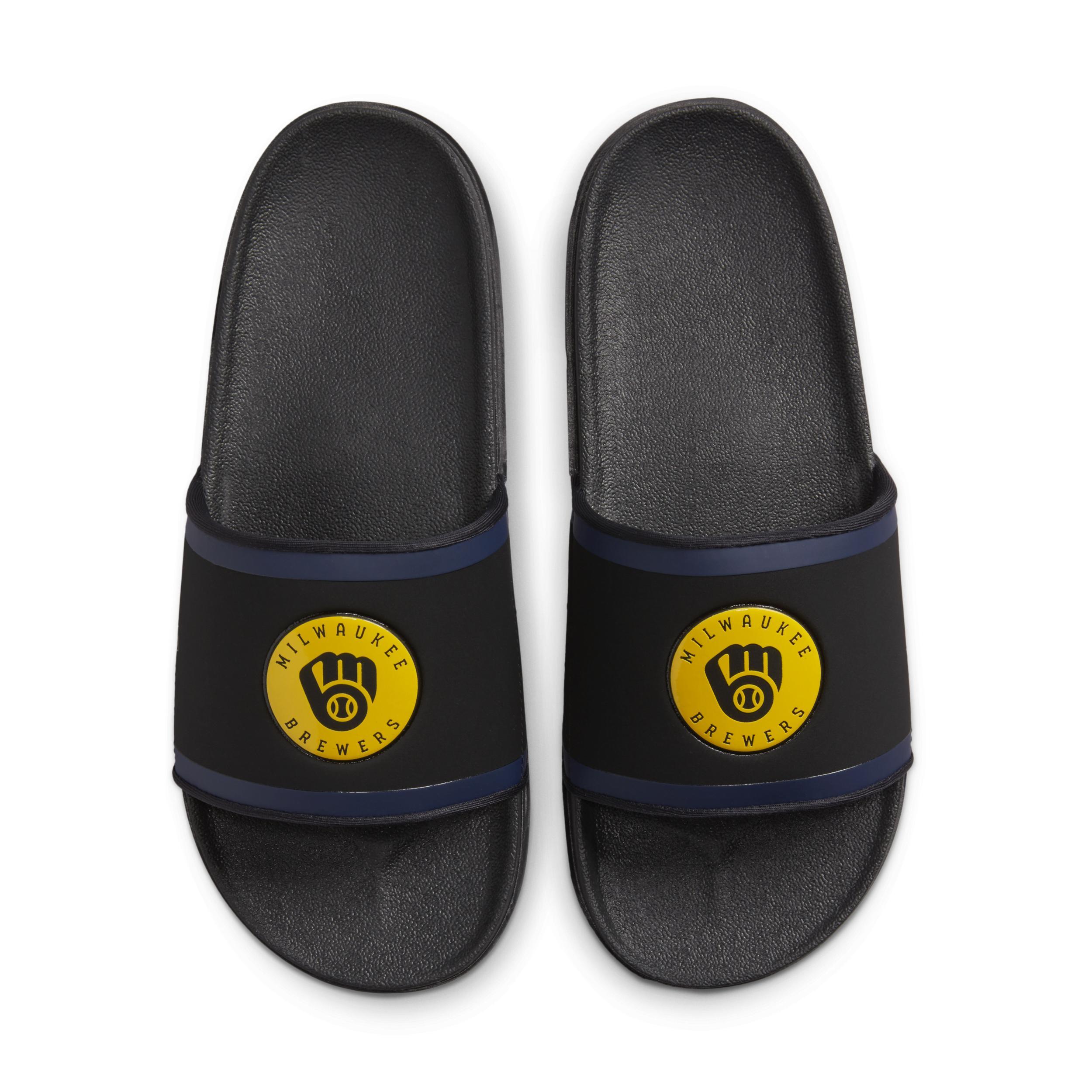 Nike Mens Offcourt (MLB Milwaukee Brewers) Slides Product Image