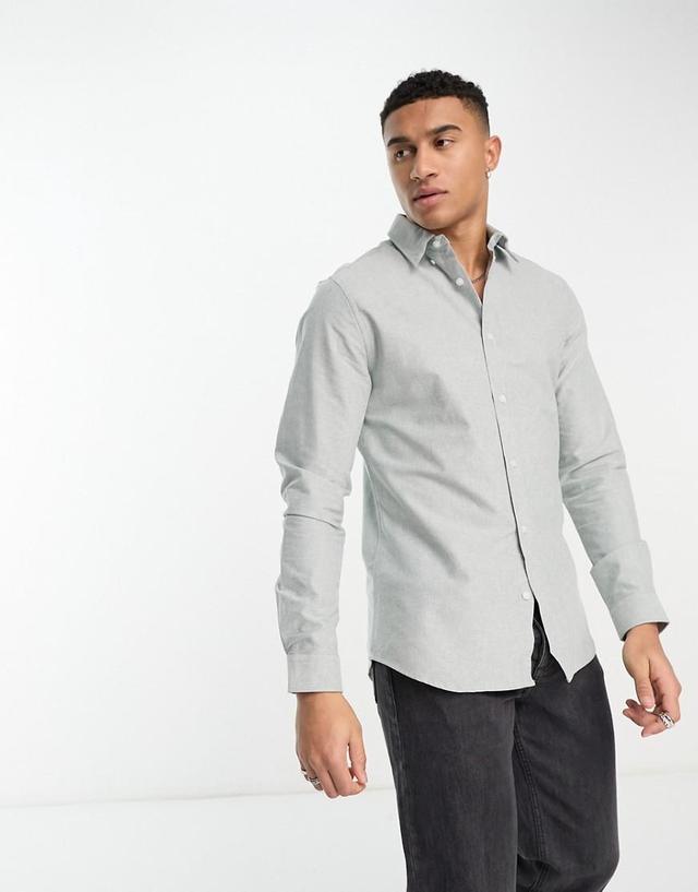 River Island long sleeve smart oxford shirt Product Image