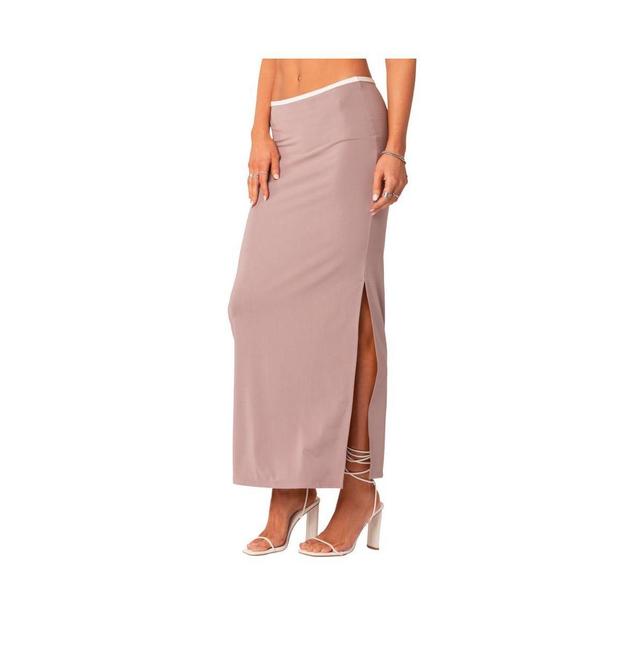 EDIKTED Nadia Side Slit Maxi Skirt Product Image