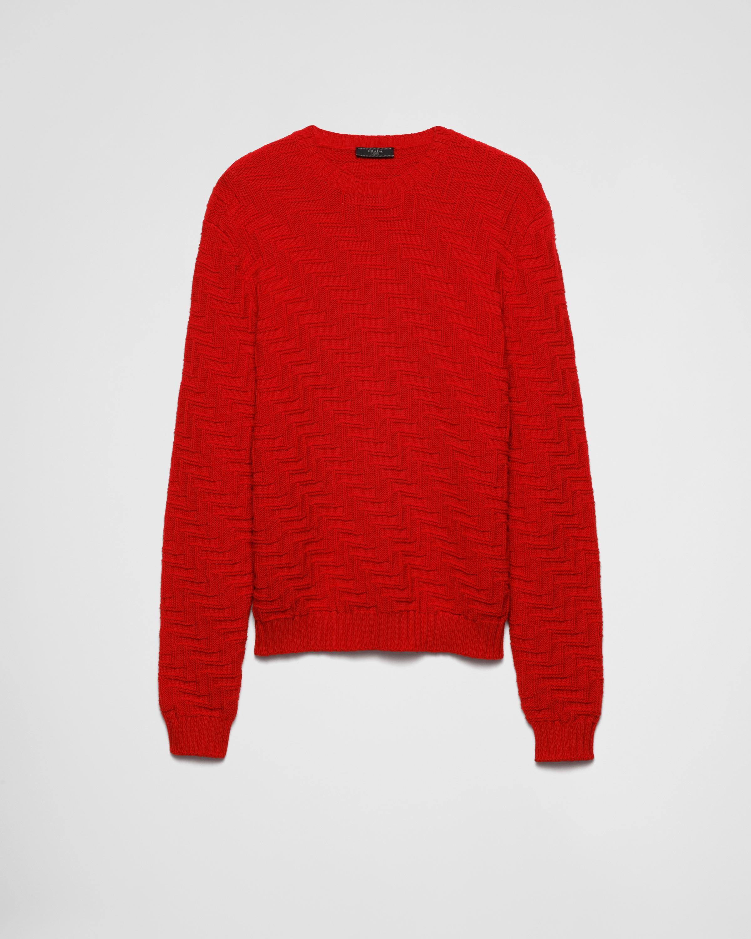 Wool and cashmere crew-neck sweater Product Image