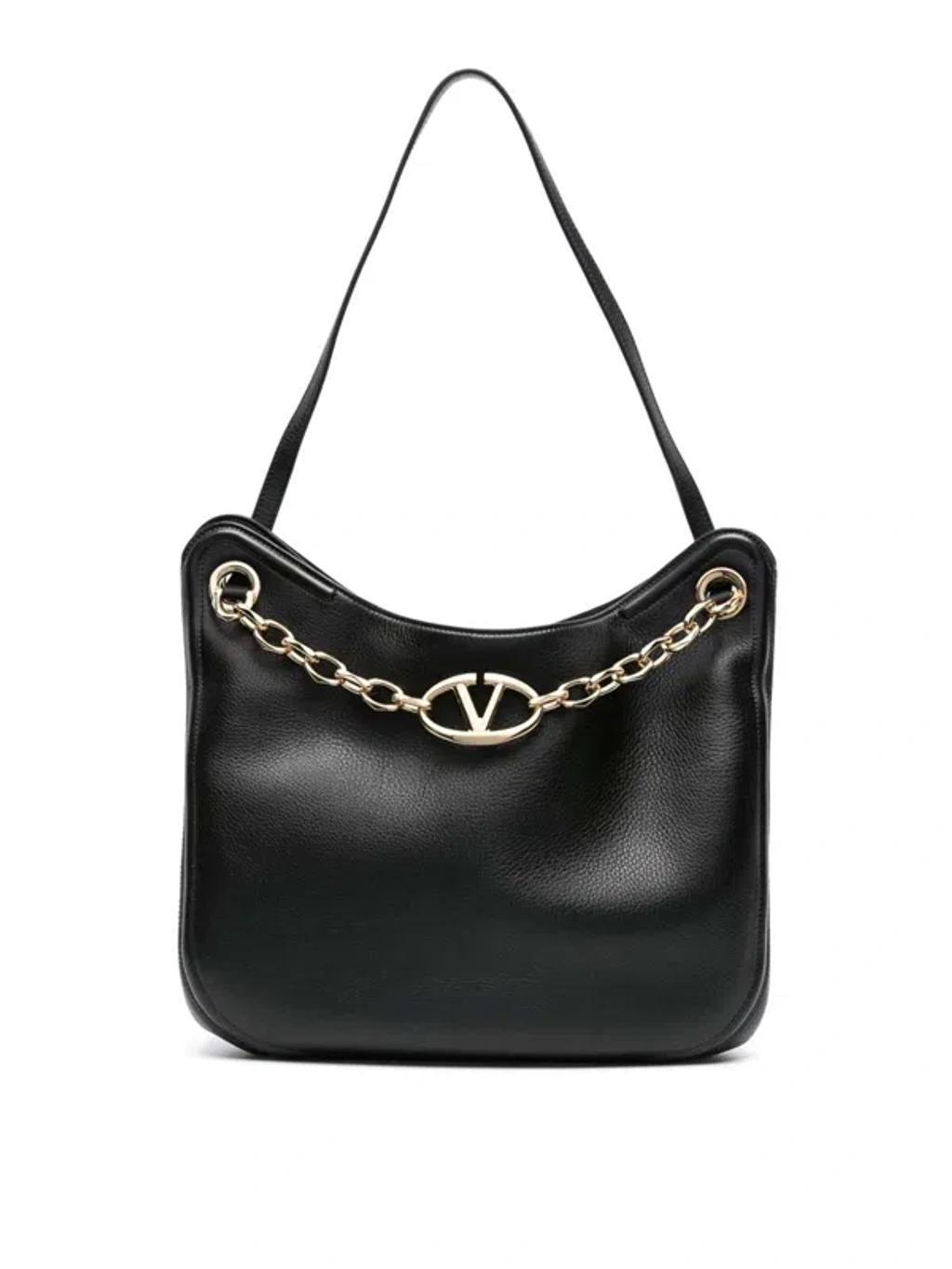 Chain Hobo Bag In Black product image