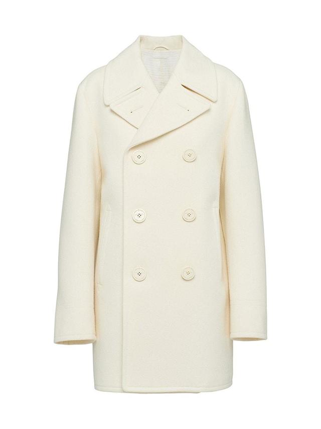 Womens Double-Breasted Peacoat Product Image