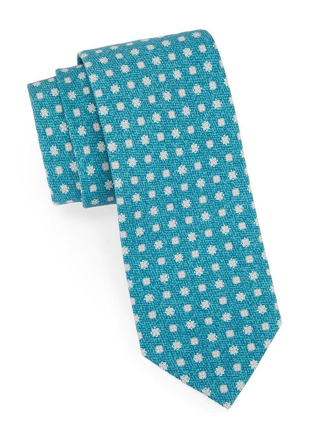 Mens Micro Dot Cotton & Silk Tie Product Image