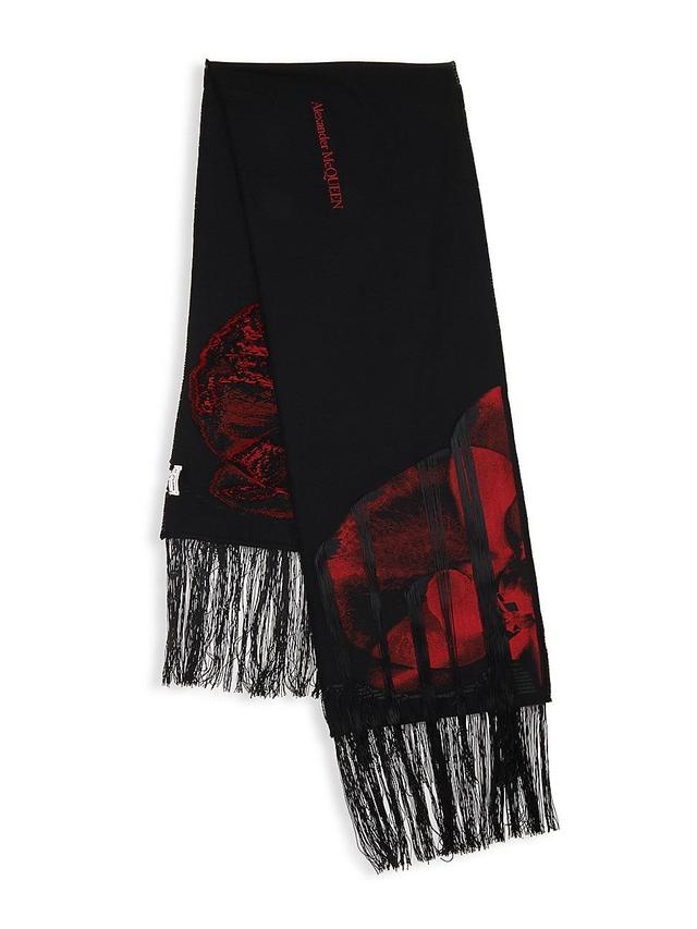 Womens Orchid Monarch Long Fringed Scarf Product Image