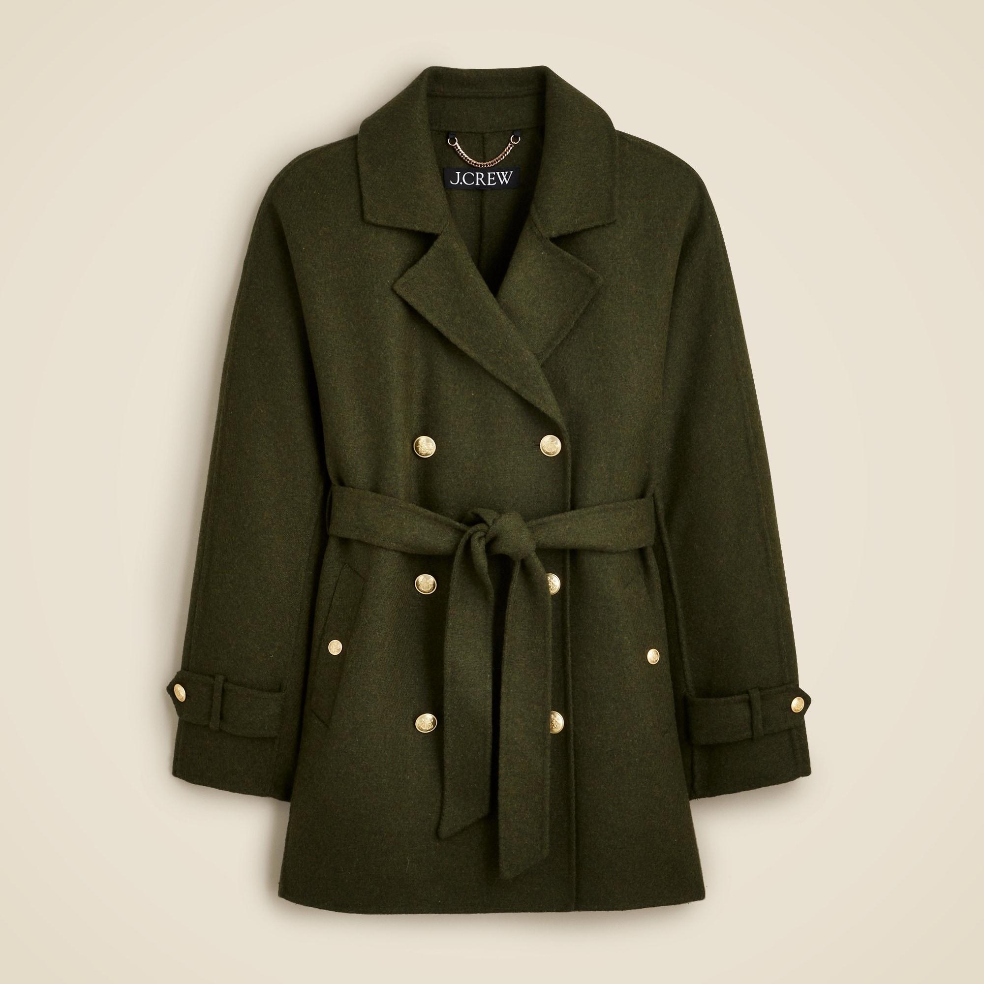 Trench coat in double-faced wool Product Image