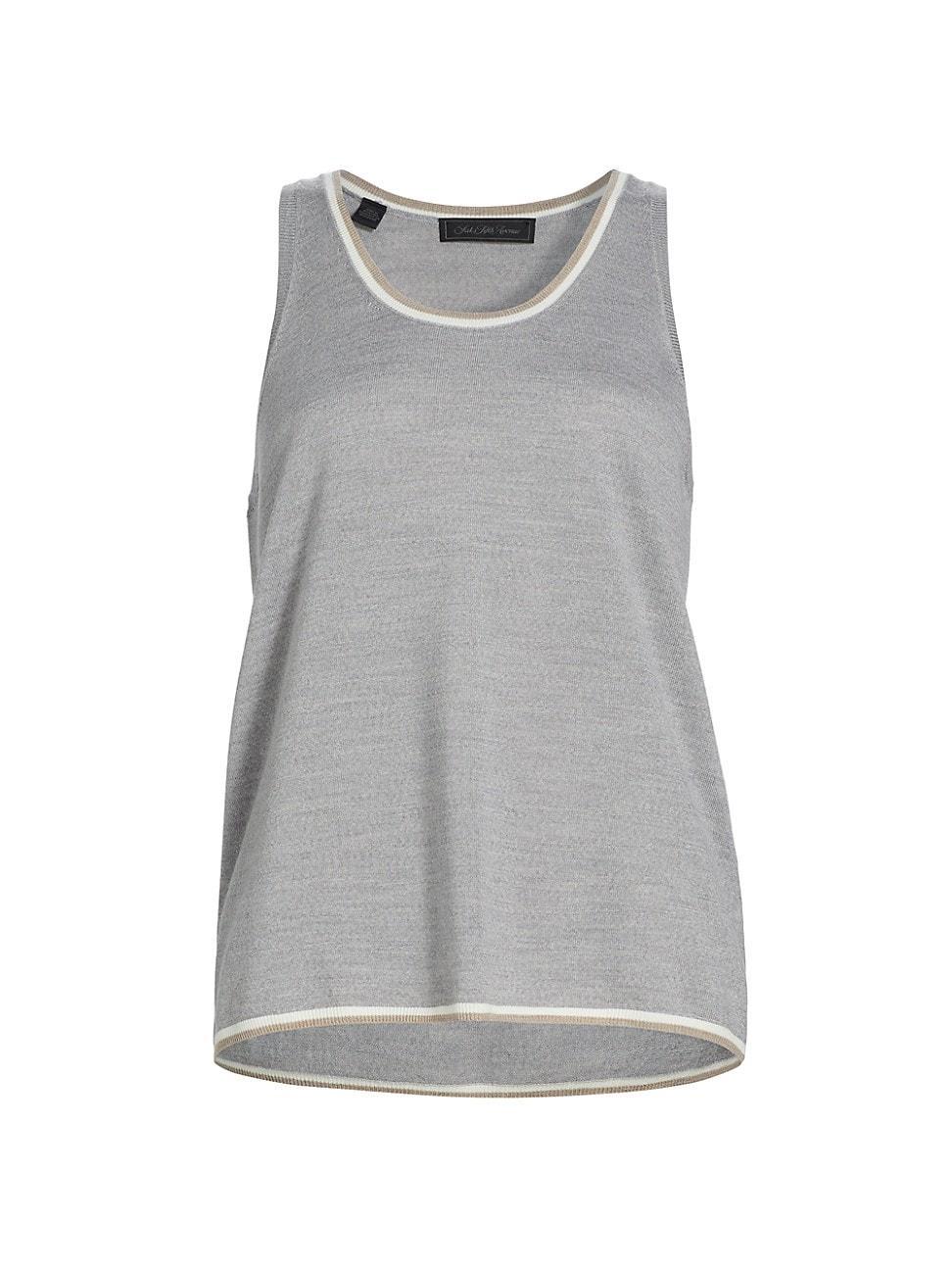 Womens Tipped Wool Tank Product Image