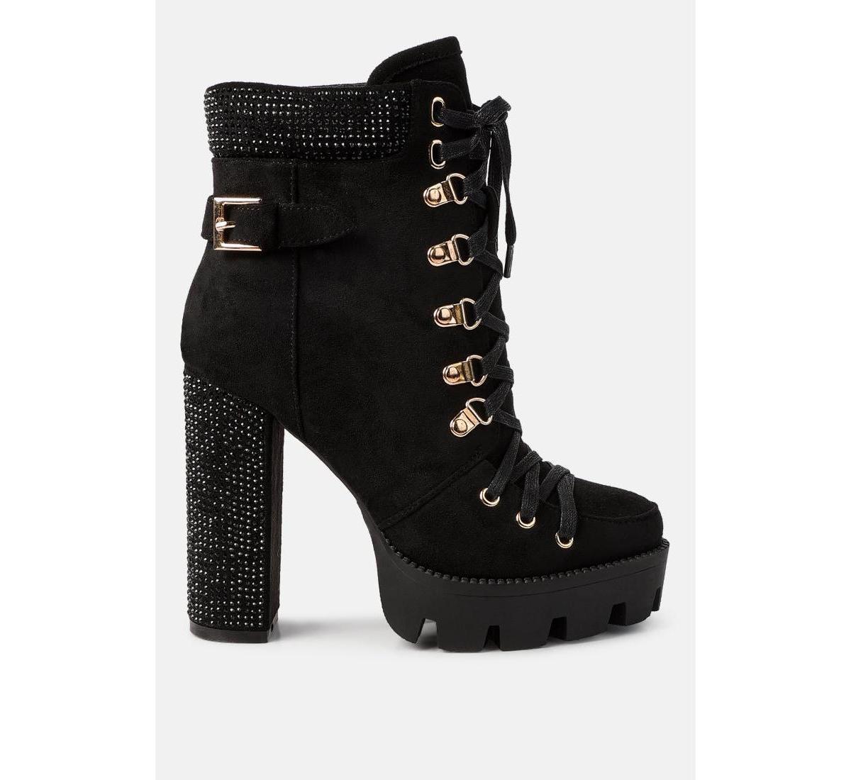 Womens birch block heeled ankle boots Product Image