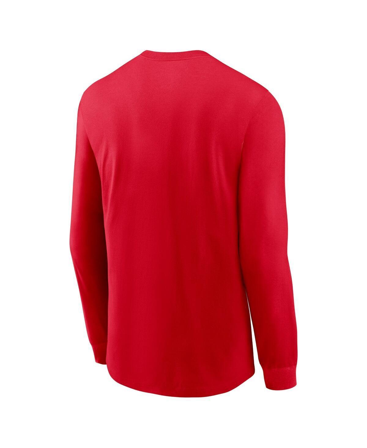 NIKE Men's Scarlet Ohio State Buckeyes 2024 Sideline Legend Performance Long Sleeve T-shirt Product Image