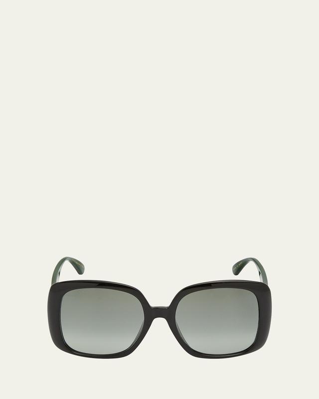 Womens 56MM Rectangular Sunglasses Product Image