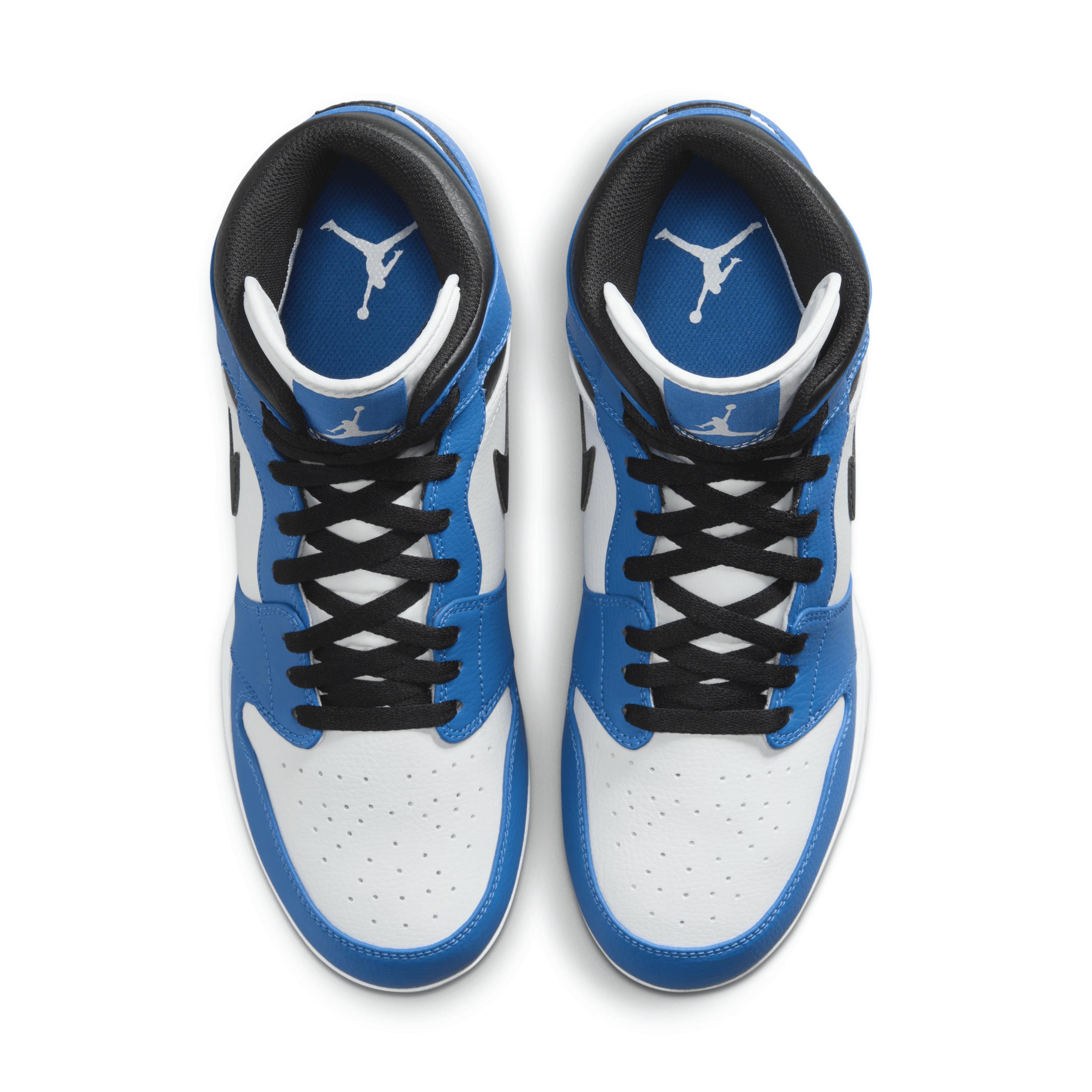 Jordan 1 Alpha Menace - Mens White/Royal/Black Product Image