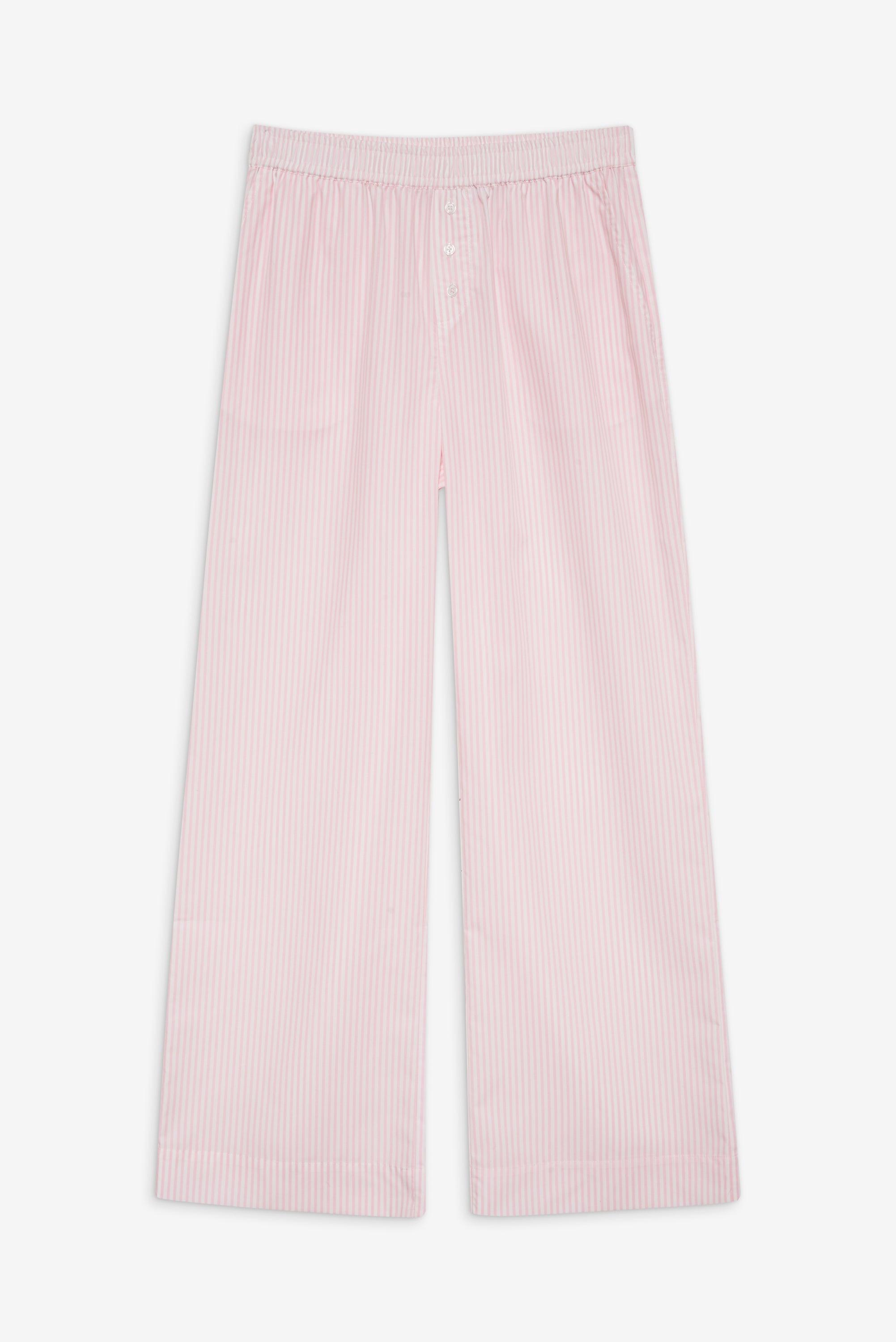 Easy Striped Sleep Pants - Pink Stripe Product Image