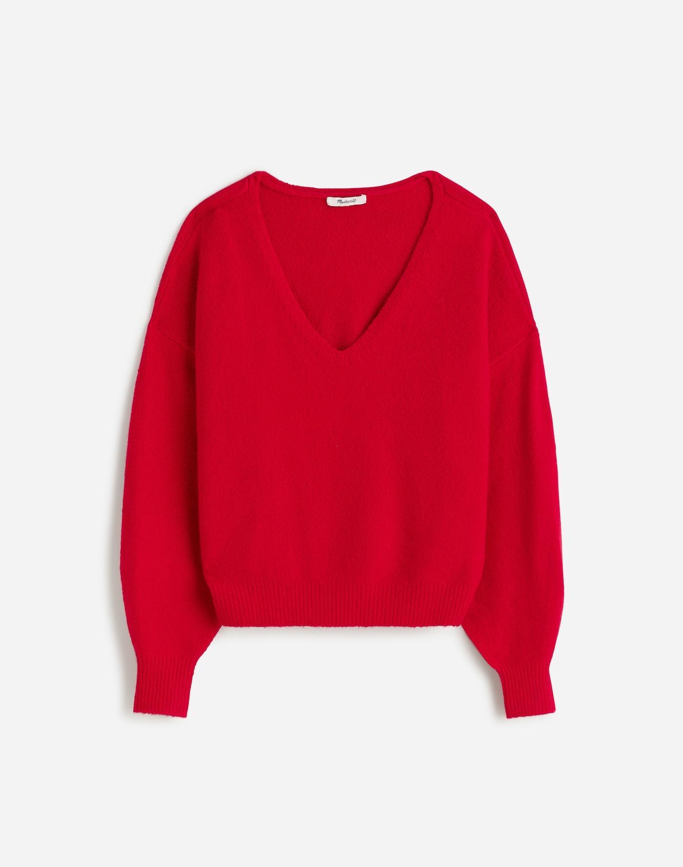 Wedged V-Neck Sweater Product Image