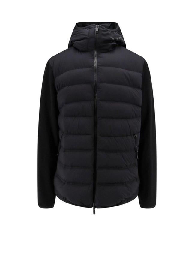 Logo Patch Padded Jacket In Black Product Image