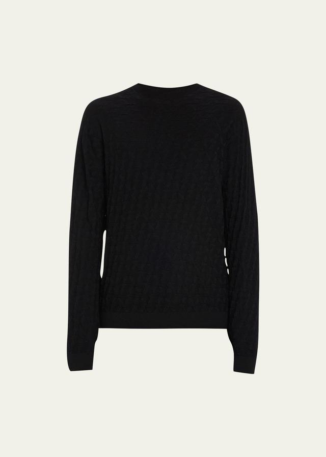 Mens Knit Crewneck Sweater Product Image