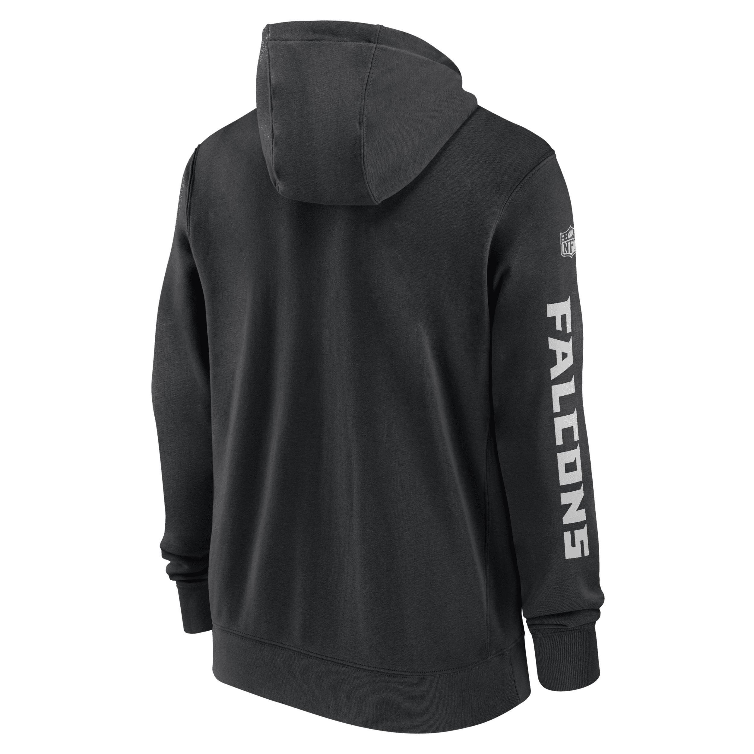 Atlanta Falcons Sideline Team Issue Club Nike Men's Full Zip Hoodie Product Image