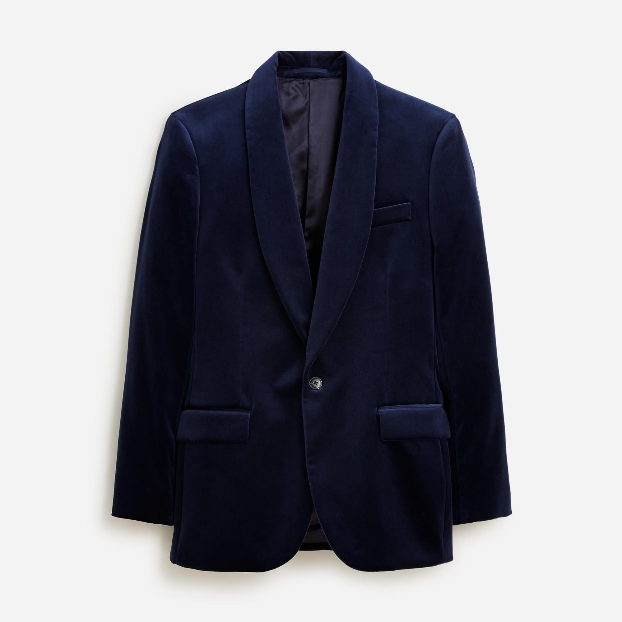 Ludlow Slim-fit shawl-collar tuxedo jacket in velvet Product Image