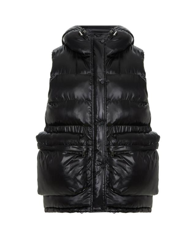 Womens Hooded Puffer Vest Product Image