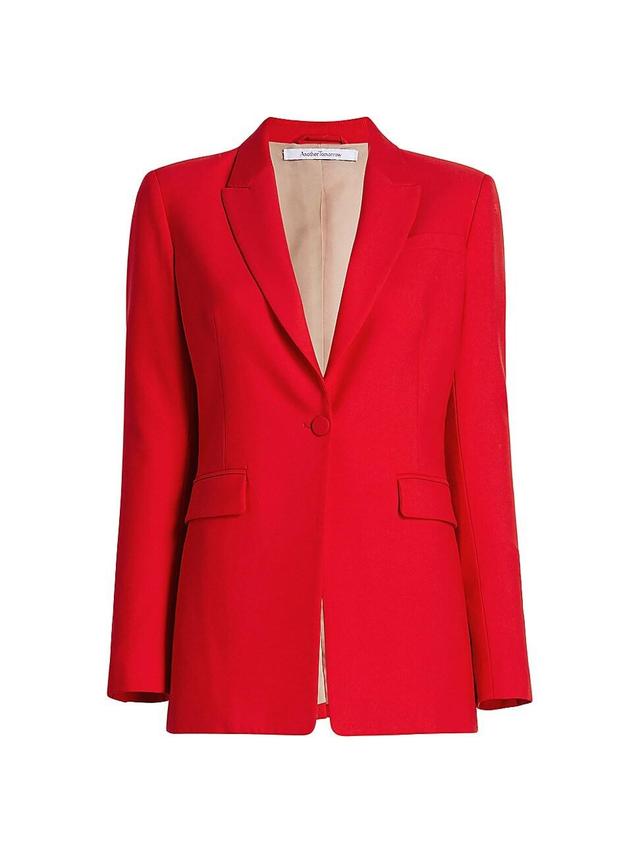 Womens Core Single-Breasted Merino Wool Jacket Product Image