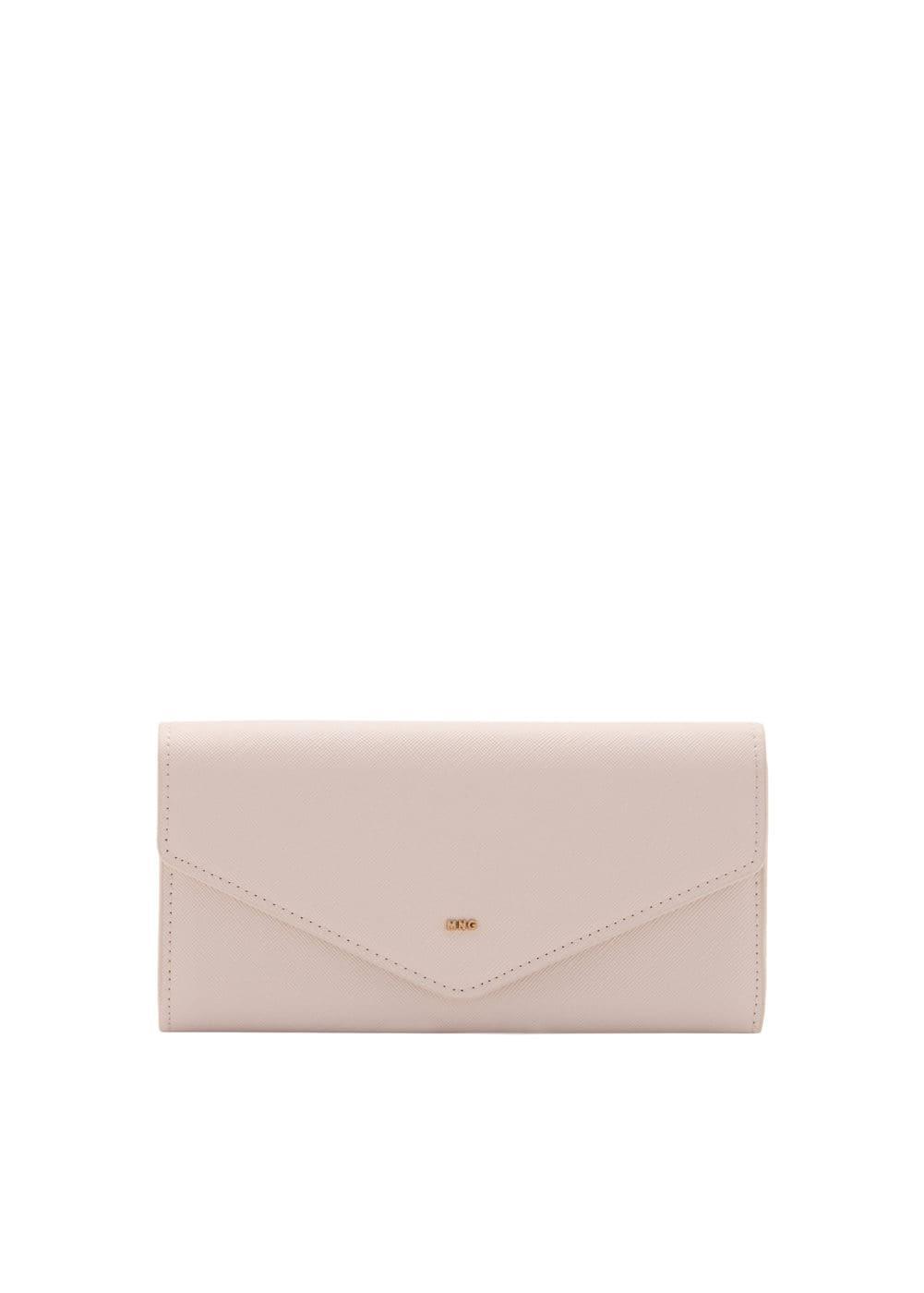 MANGO - Flap saffiano-effect wallet - One size - Women Product Image