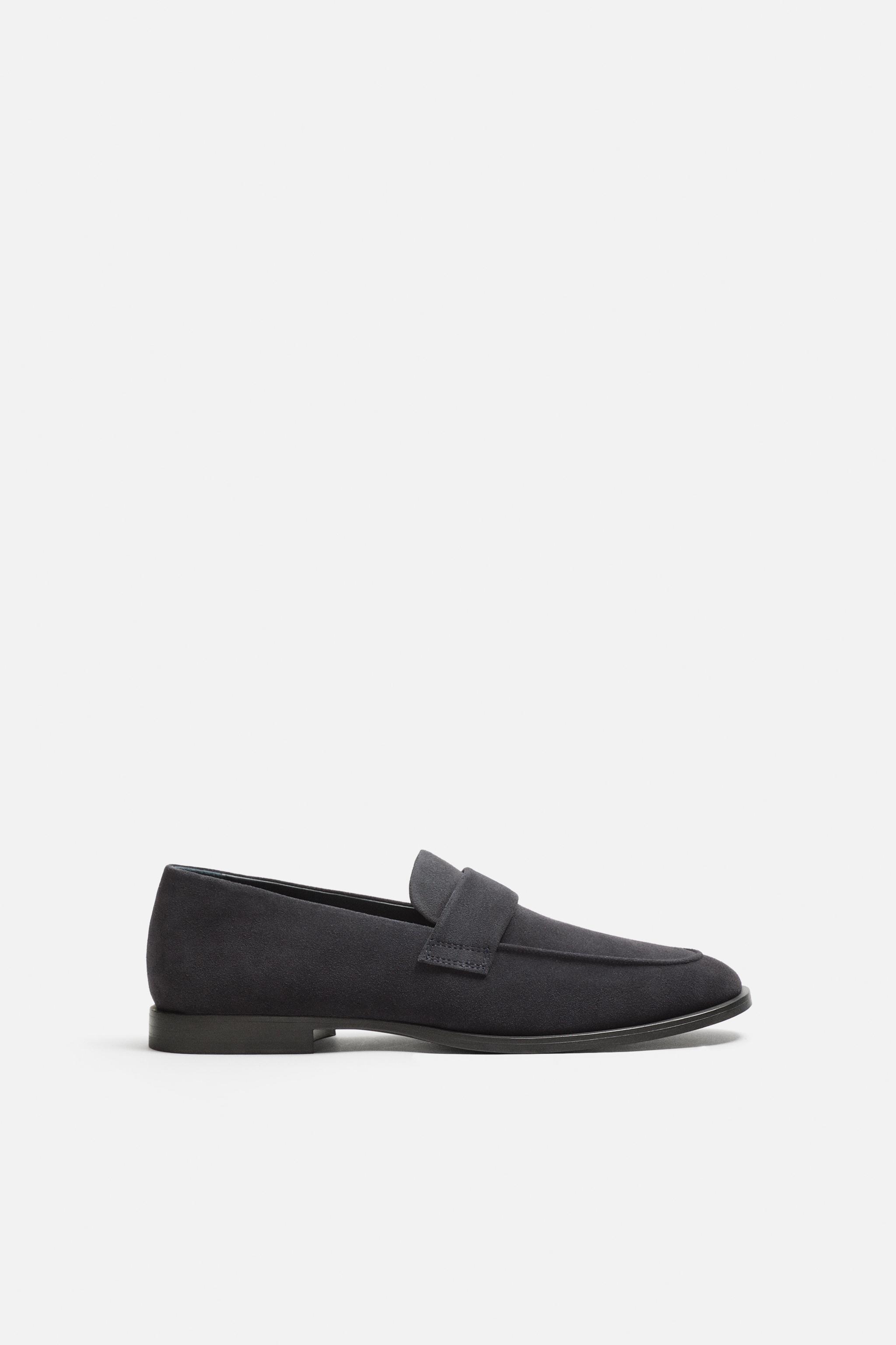 SUEDE PENNY LOAFERS Product Image