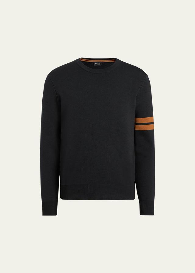 ZEGNA Signifier High Performance Stripe Wool Sweater Product Image