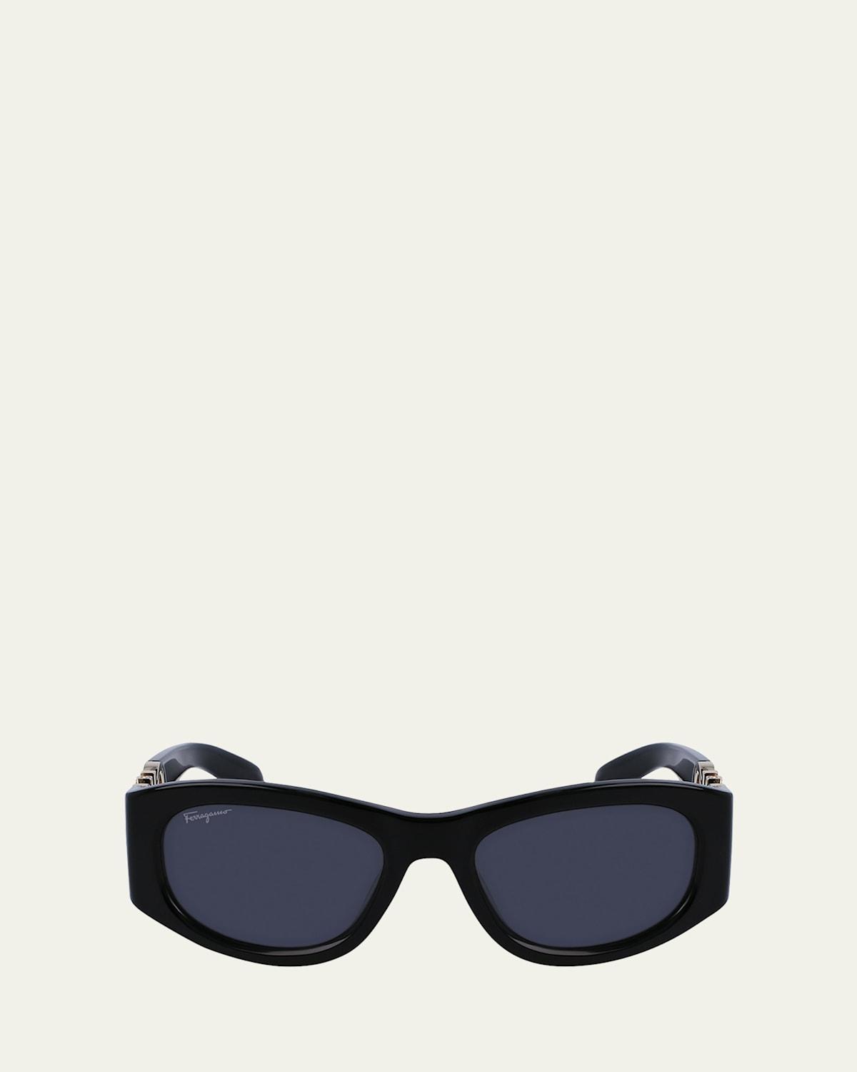 Gancini Round Acetate Sunglasses Product Image