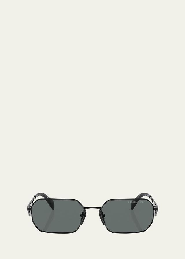 Prada 58mm Polarized Rectangular Sunglasses Product Image