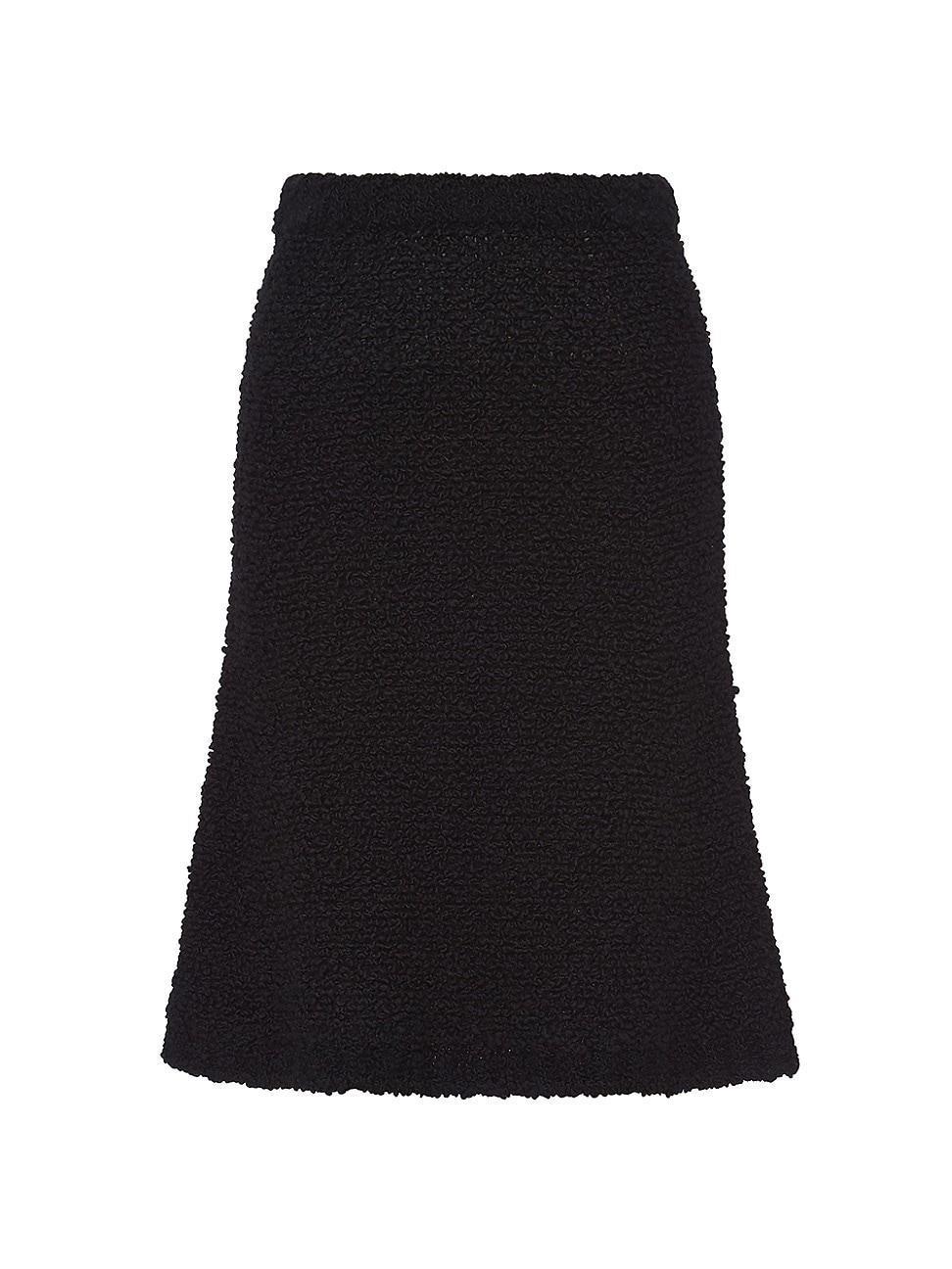 Womens Boucl Mohair Knit Skirt product image