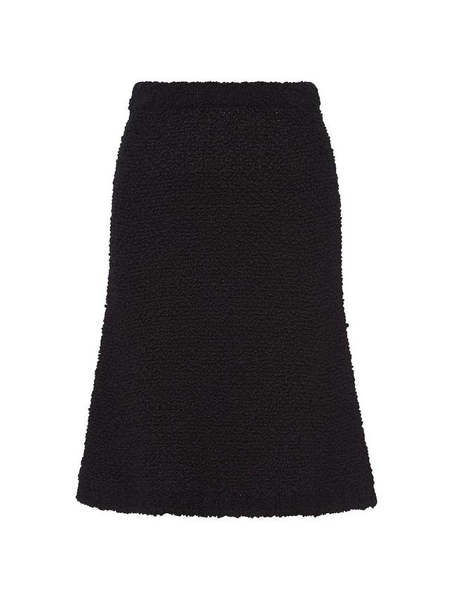 Womens Boucl Mohair Knit Skirt Product Image