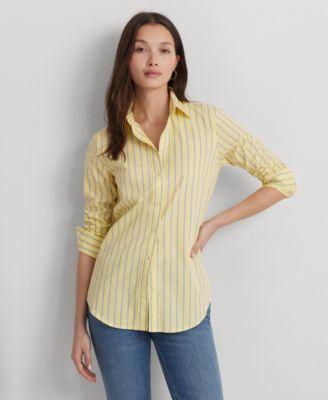 Women's Cotton Striped Shirt Product Image