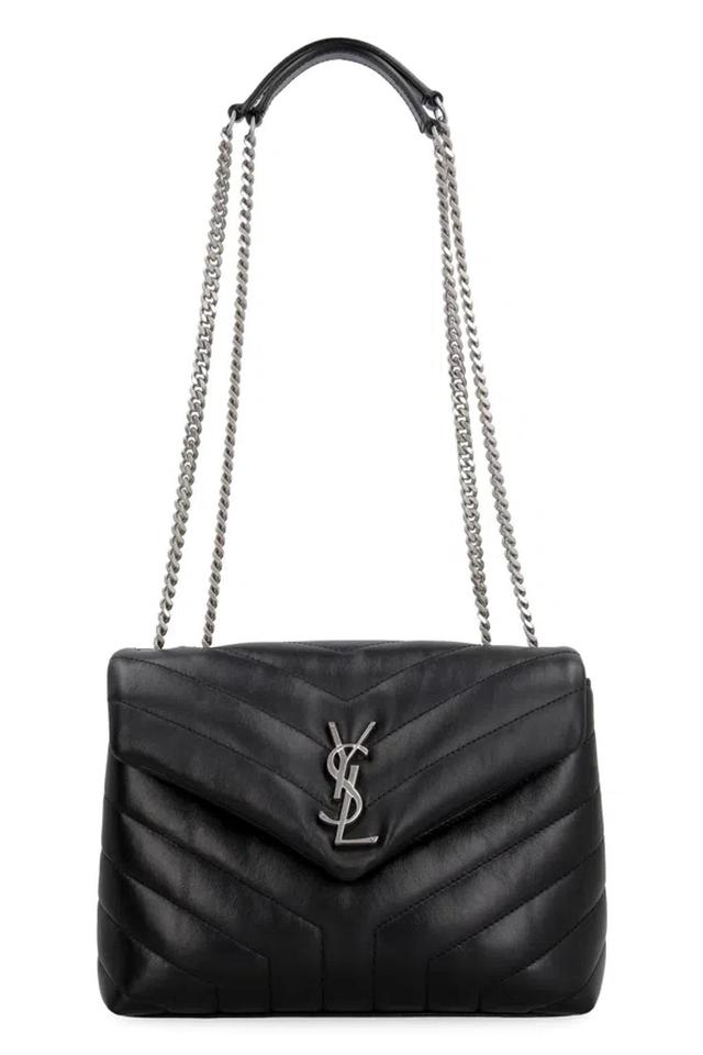 Black/silver Small Ysl Loulou Bag Women Product Image