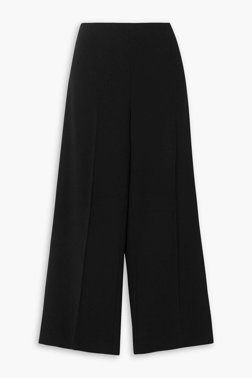 TOTÊME Clean Crepe Straight-leg Pants In Black Product Image