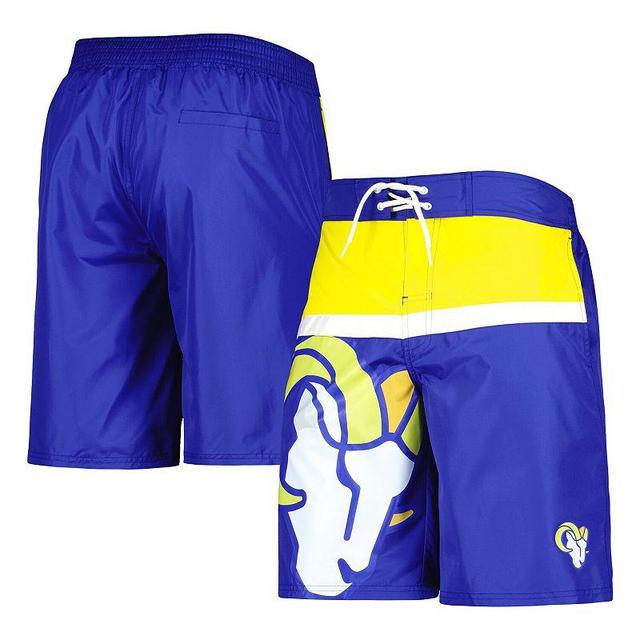 Mens G-III Sports by Carl Banks Royal Los Angeles Rams Sea Wind Swim Trunks Product Image