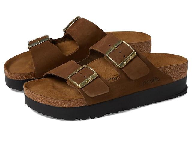 Papillio by Birkenstock Womens Arizona Suede Nubuck Platform Sandals Product Image