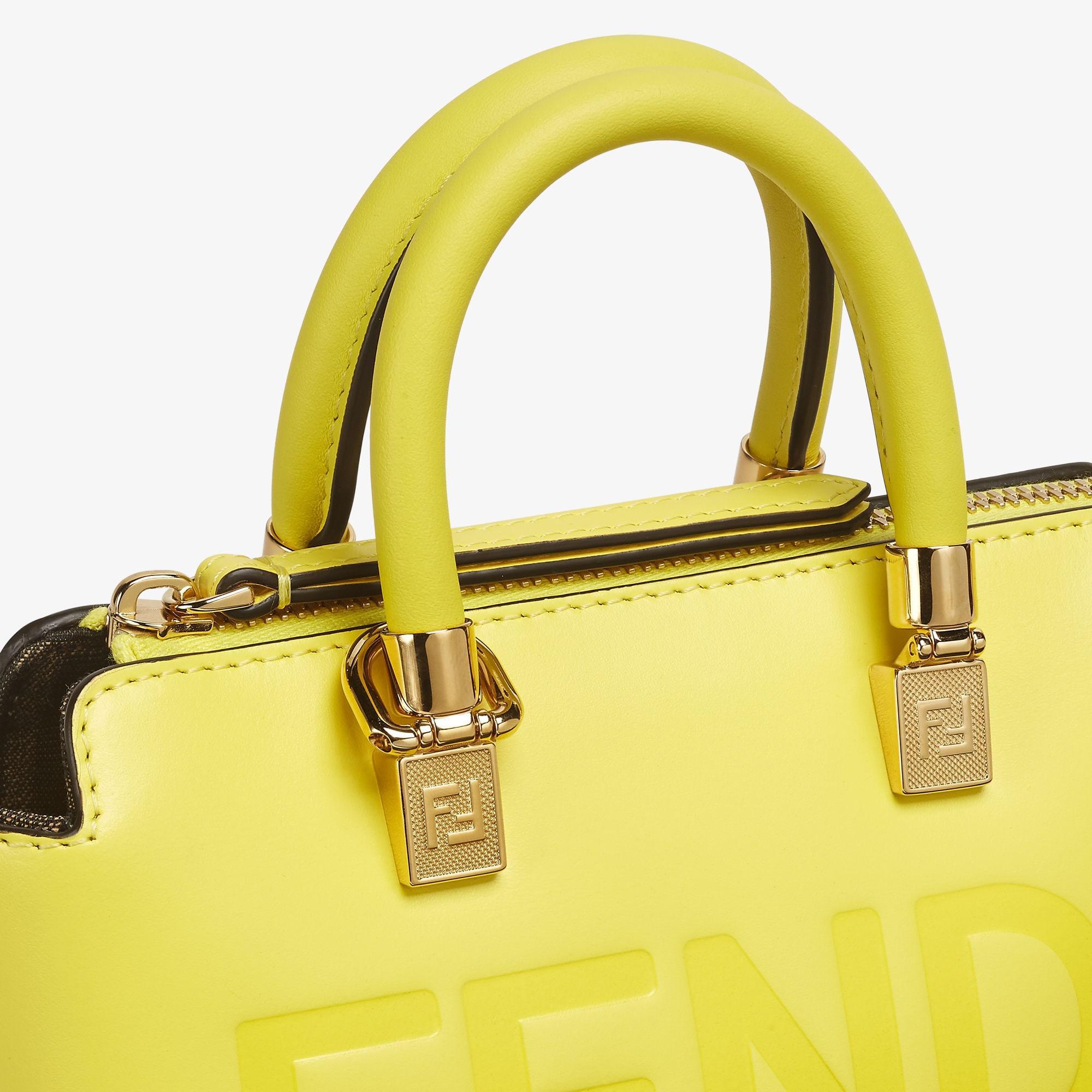 By The Way MiniAcid yellow leather small Boston bag Product Image