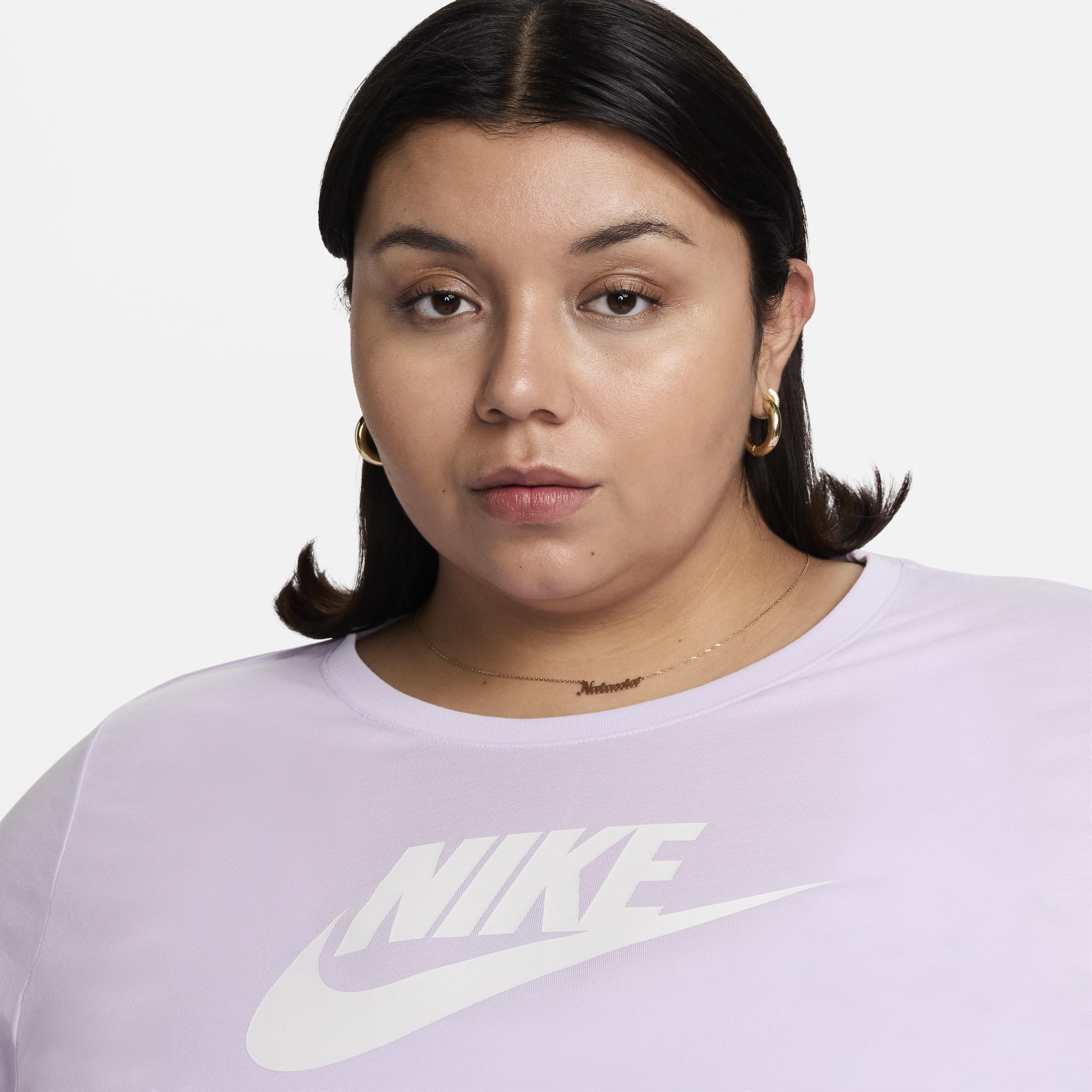 Womens Nike Sportswear Essential Cropped Logo T-Shirt (Plus Size) Product Image