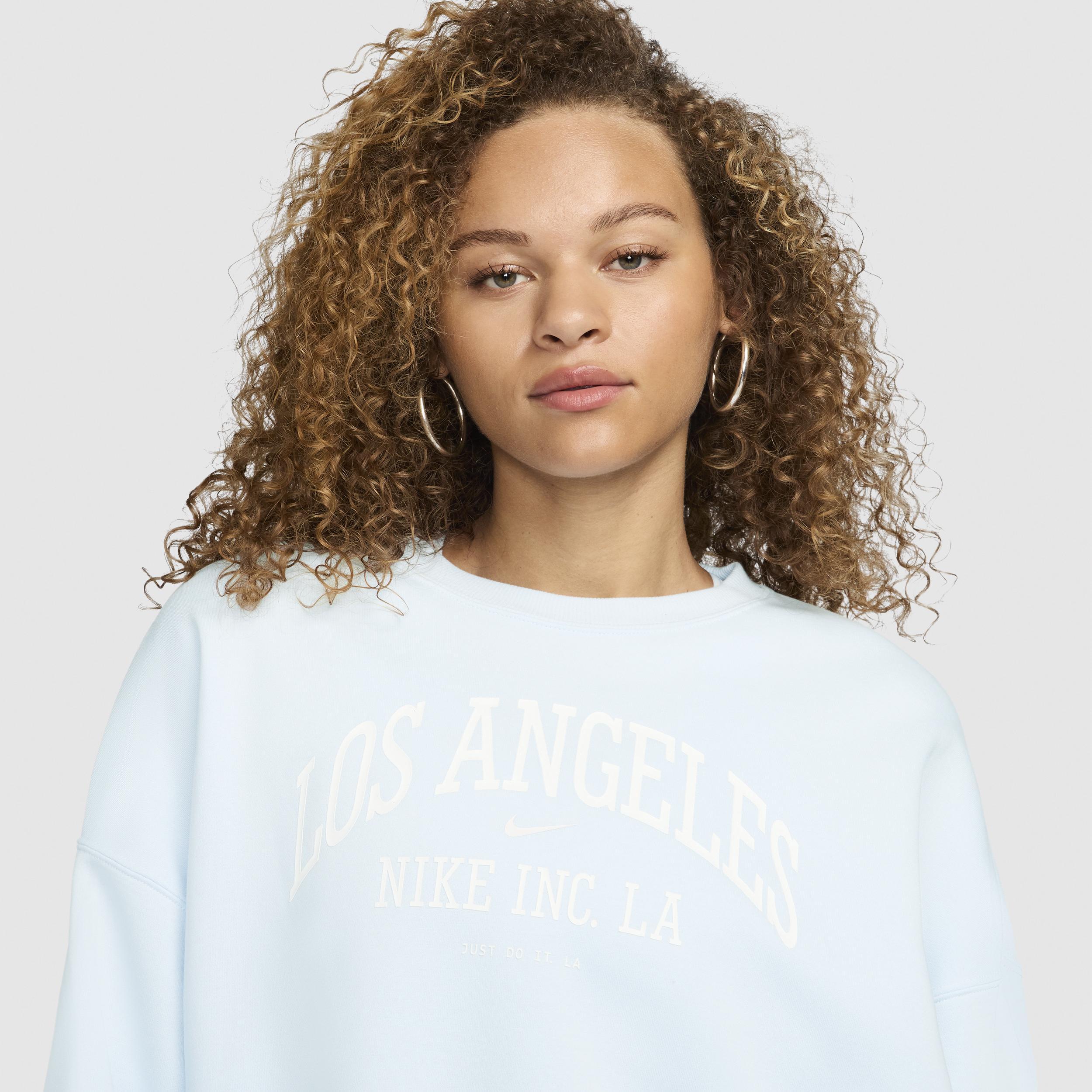 Nike Sportswear Phoenix Fleece Women's Over-Oversized Crew-Neck Graphic Sweatshirt Product Image