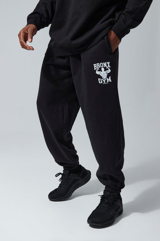 Man Active Oversized Bronx Gym Sweatpants | boohooMAN USA Product Image