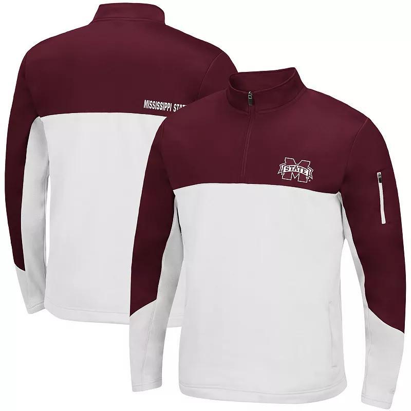 Mens Colosseum LSU Tigers Triple Dog Dare Quarter-Zip Jacket Product Image