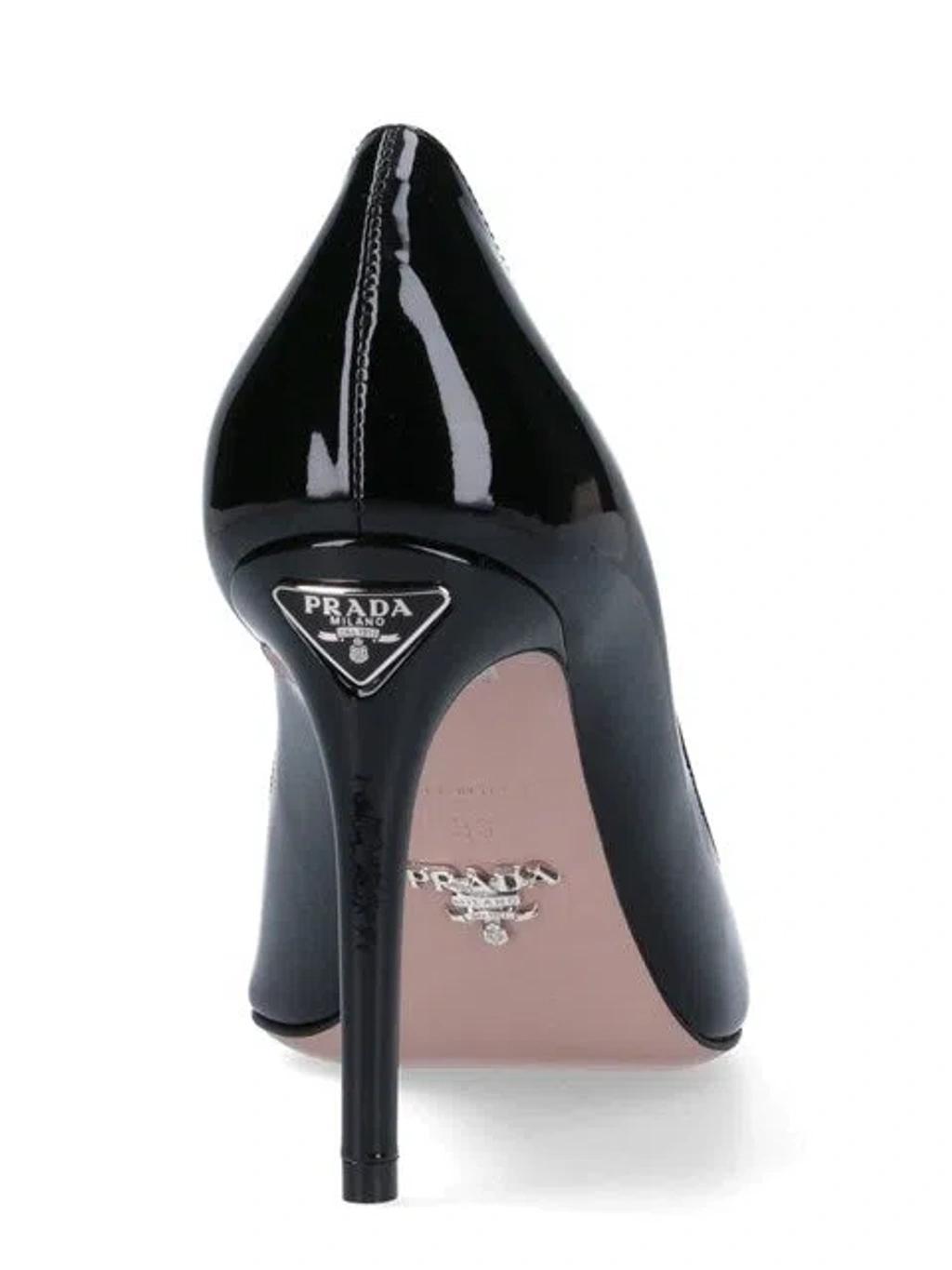 Pointed Black Patent Leather Pumps Product Image