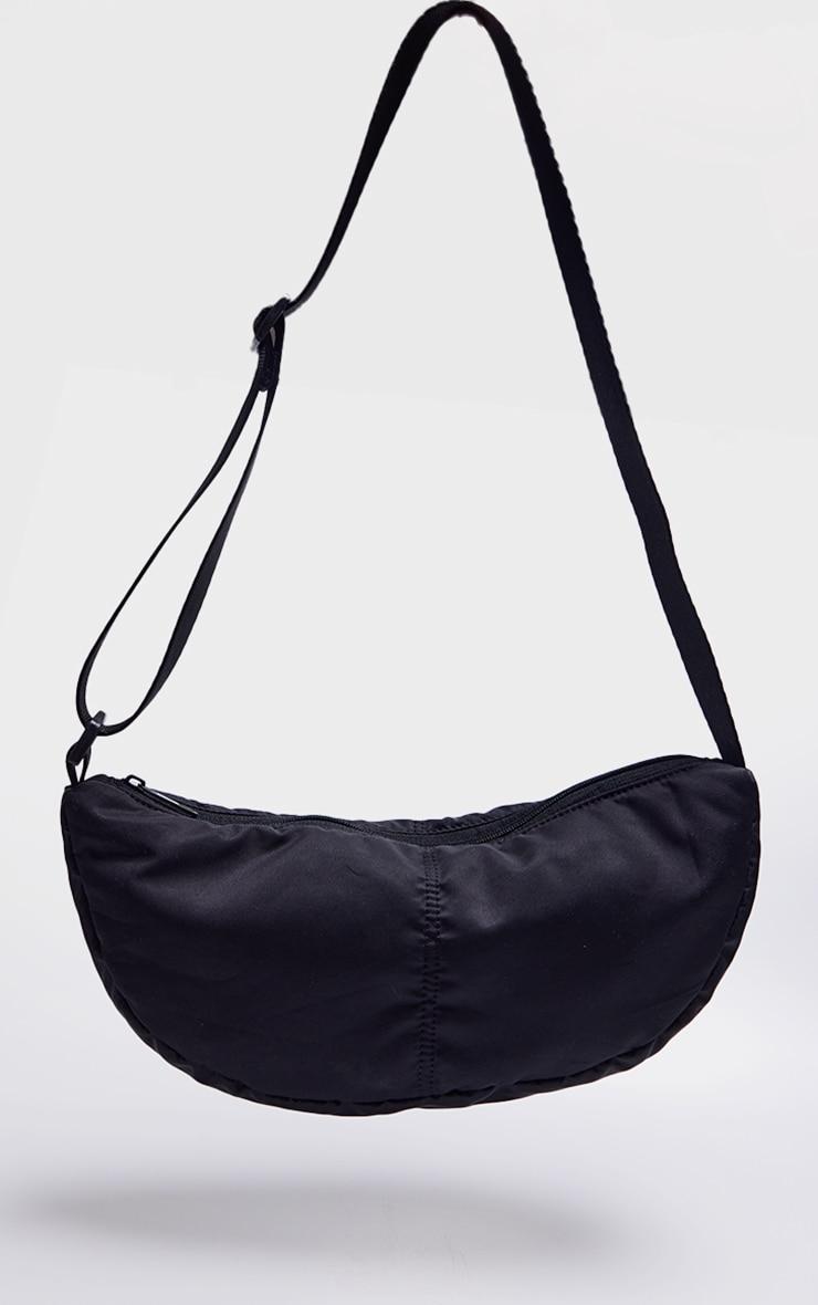 Black Nylon Simple Cross Body Bag Product Image